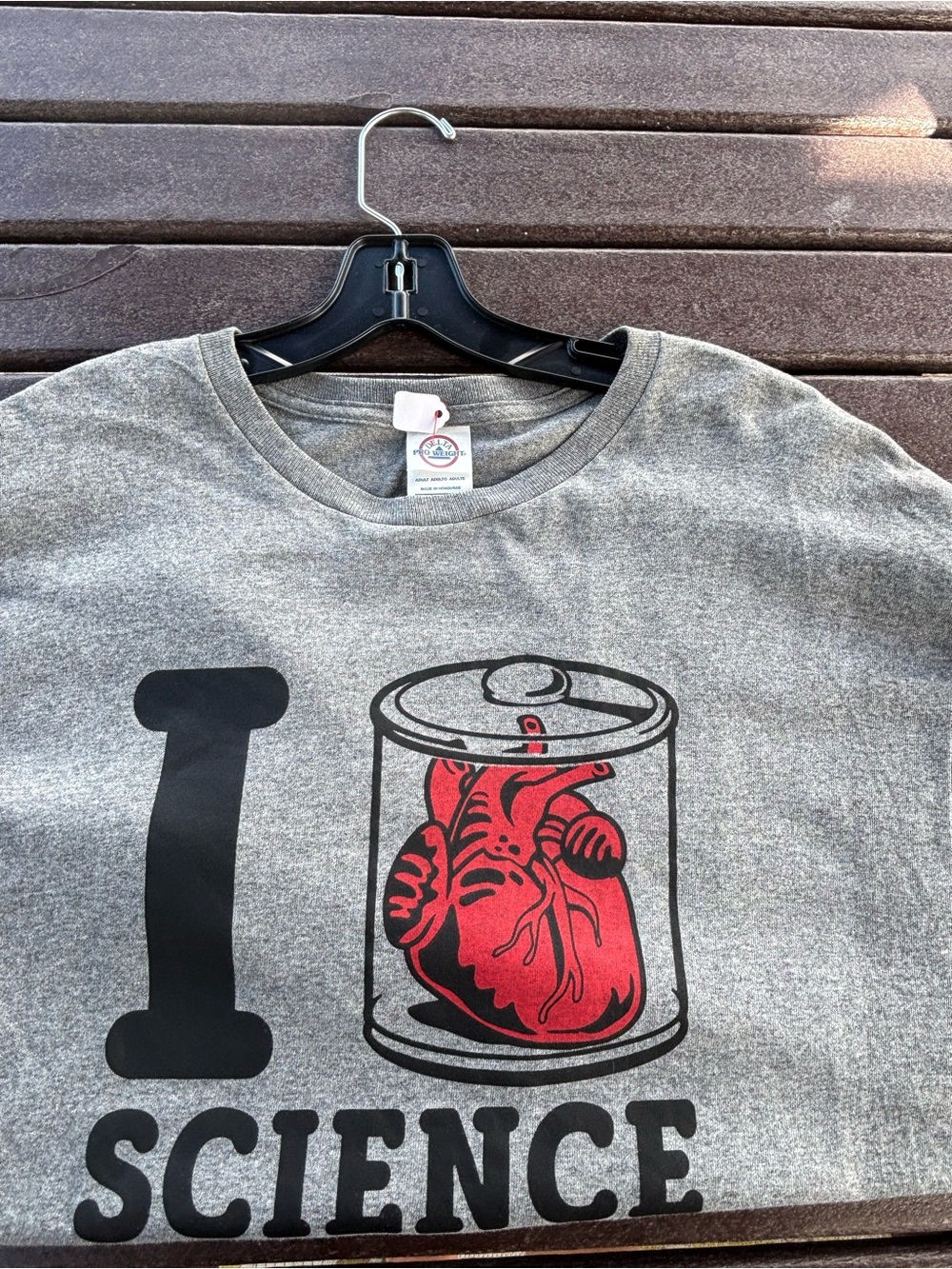 Gray 'I Heart Science' Graphic Tee